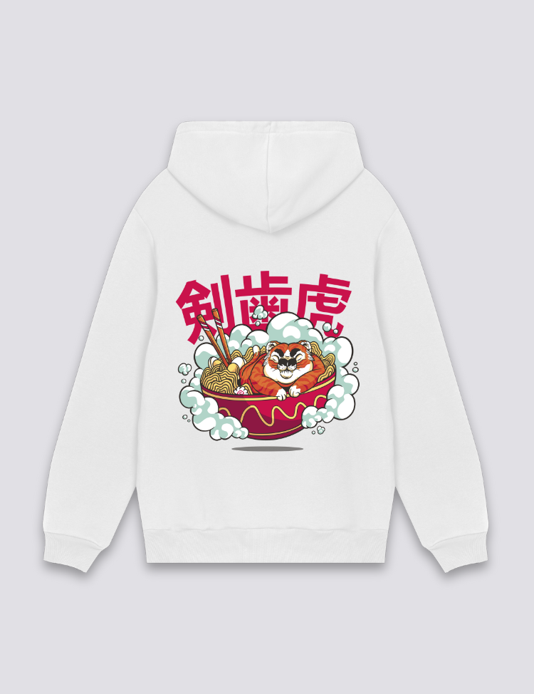 Hoodie mit japanischer Schrift – Oversize, Hoodie im japanischen Design