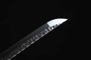 Hizakura Katana – Nahaufnahme Katana mit japanischem Motiv
