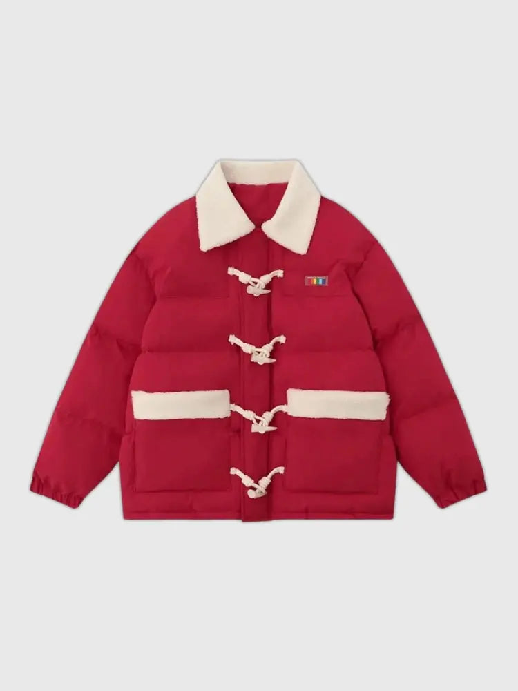 Wintermantel im japanischen Stil – Detail: mit Bindegürtel, Wickelmantel japanischen Stil