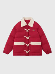 Wintermantel im japanischen Stil – Detail: mit Bindegürtel, Wickelmantel japanischen Stil