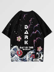 Japanisches Art-T-Shirt 'Okarina Édit' – T-Shirt im Streetwear-Stil für Herren und Damen