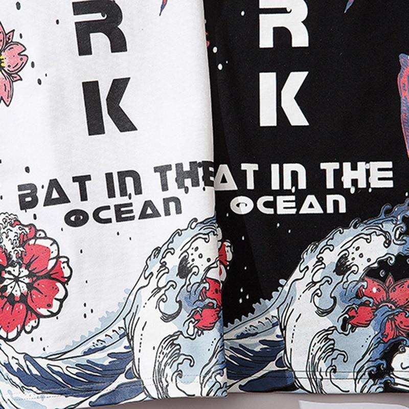 Japanisches Art-T-Shirt 'Okarina Édit' – Detail: japanisches Motiv, T-Shirt japanischen Stil