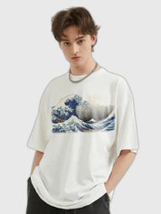 Japanisches Wellen-T-Shirt 'Hokusai' – T-Shirt für den Alltag, Premium-Qualität