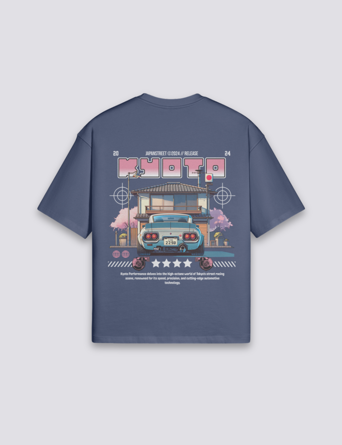 Japanisches Auto-T-Shirt – T-Shirt im Streetwear-Stil für Herren und Damen