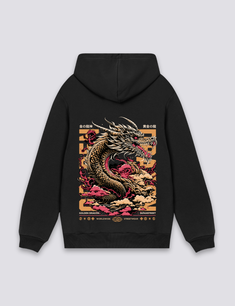 Japanischer Drachen-Hoodie – Hoodie im Streetwear-Stil für Herren und Damen
