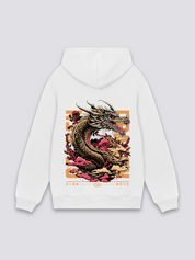 Japanischer Drachen-Hoodie – Oversize, Hoodie im japanischen Design
