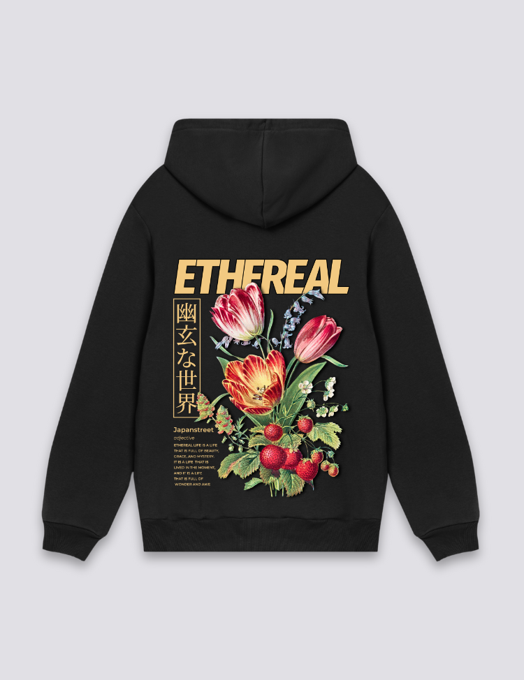 Japanischer Blumen-Hoodie – Hoodie im Streetwear-Stil für Herren und Damen