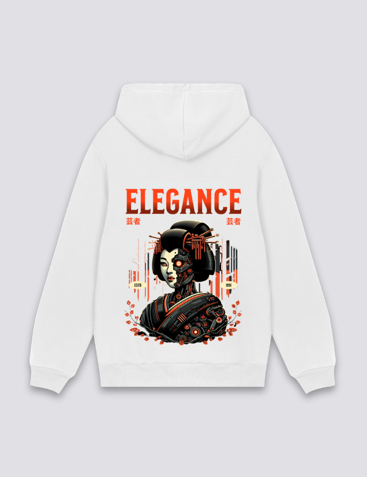 Japanisch inspirierter Hoodie – Oversize, Hoodie im japanischen Design