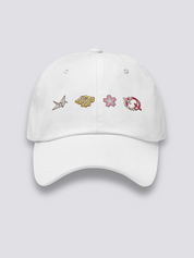 Japanische Musterkappe – bestickt, Baseball Cap im japanischen Design