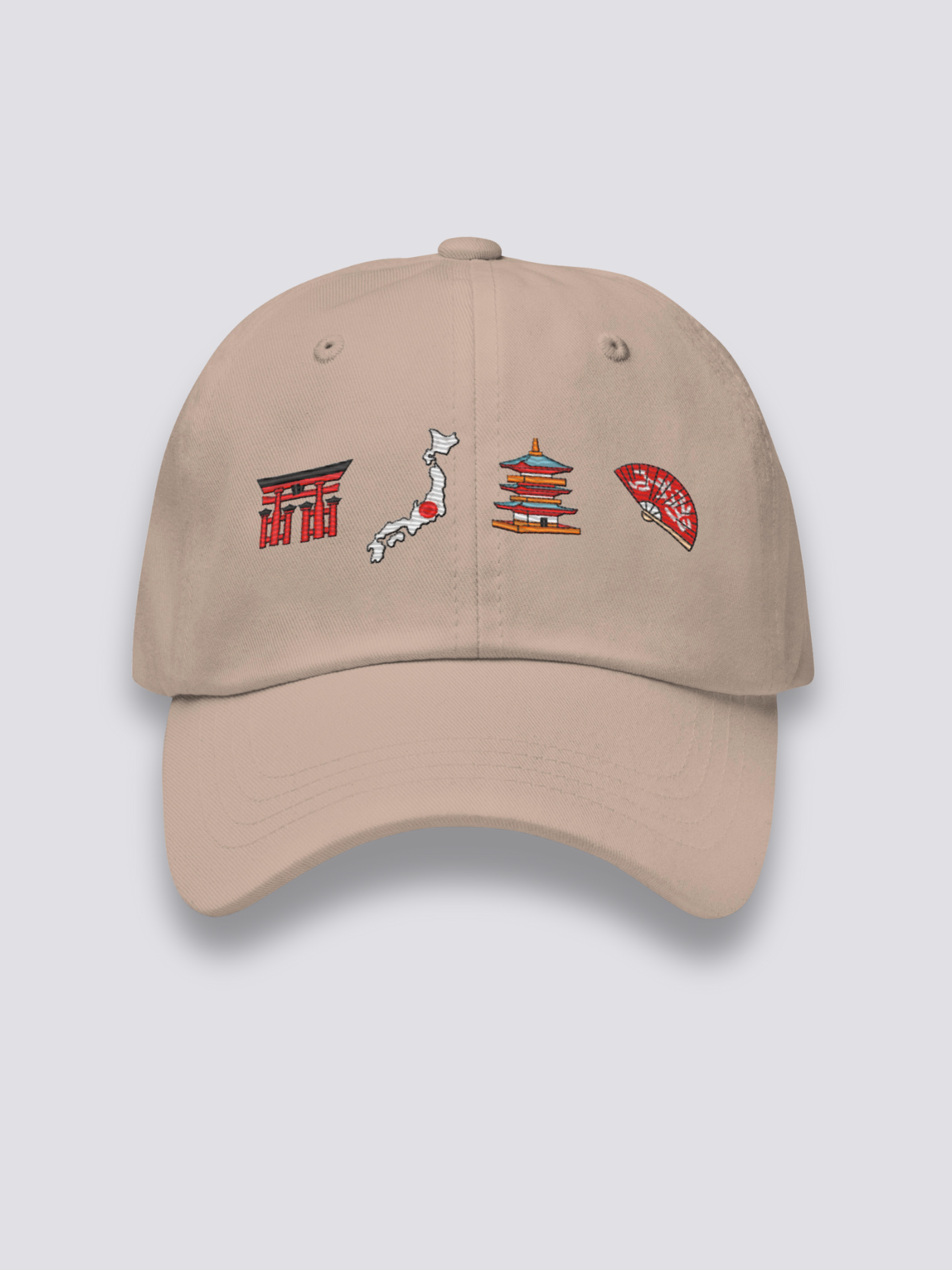 Mütze mit japanischen Symbolen – Baseball Cap für den Alltag, Premium-Qualität