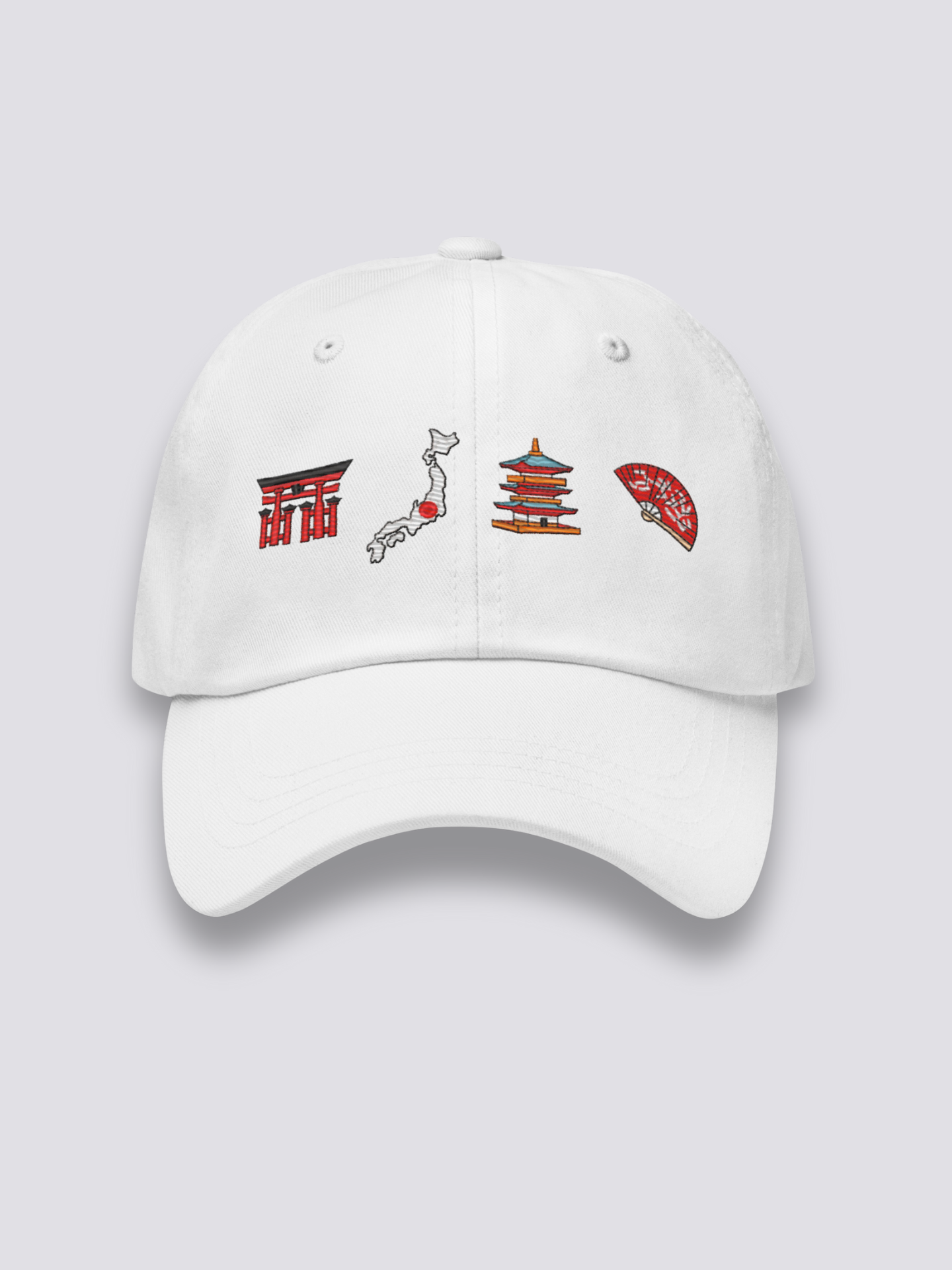 Mütze mit japanischen Symbolen – Baseball Cap im Streetwear-Stil für Herren und Damen