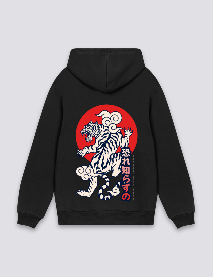 Japanischer Tiger-Hoodie – Hoodie im Streetwear-Stil für Herren und Damen