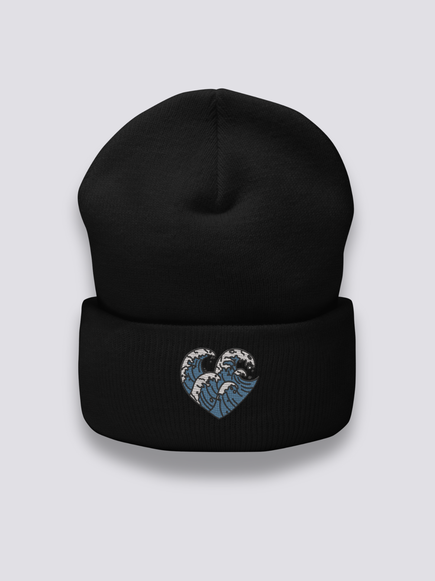 Japanese Waves Beanie – bestickt, Baseball Cap im japanischen Design