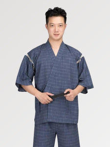 Blauer Jinbei für Männer 'Samura Set'