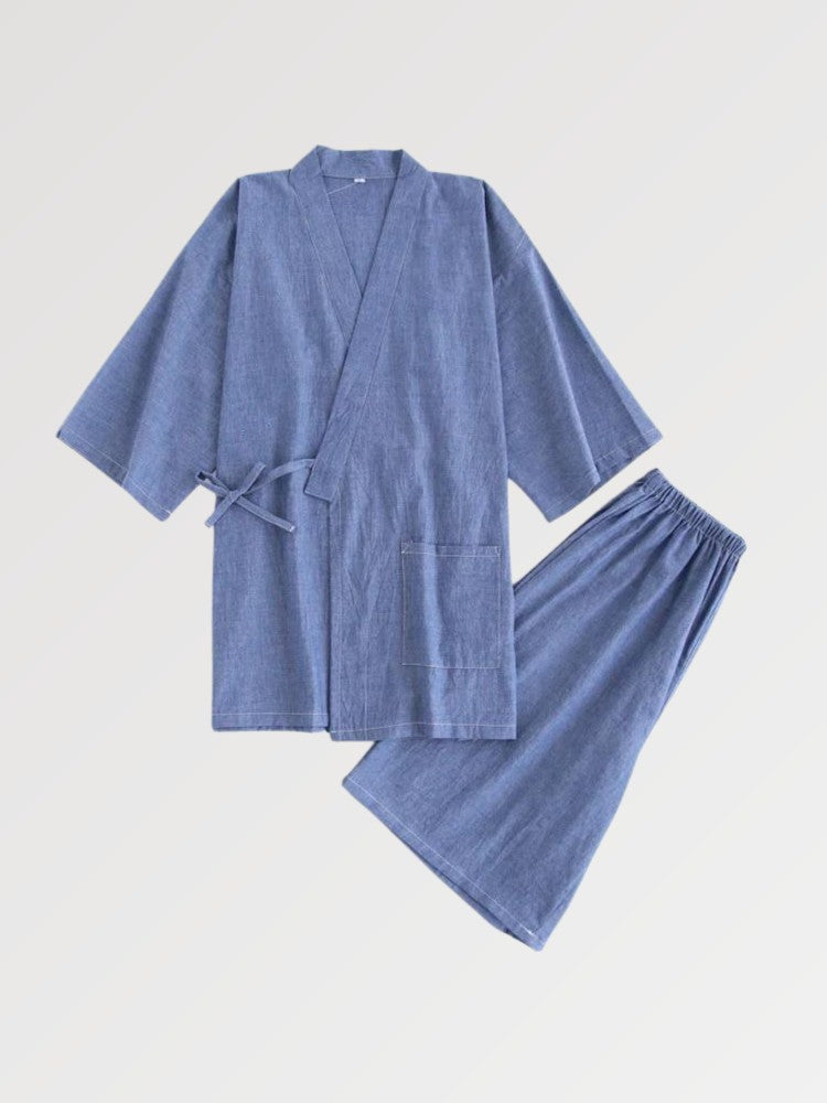 Herren Jinbei 'Masami' – Kimono im traditionellen japanischen Stil für Herren und Damen