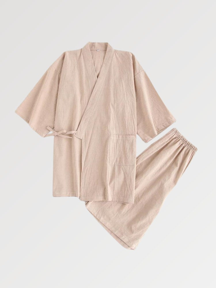 Herren Jinbei 'Masami' – Kimono für traditionelle Anlässe, Premium-Qualität