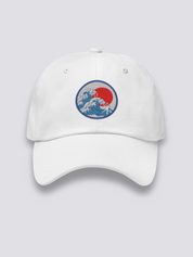 Kanagawa Wave Cap – bestickt, Baseball Cap im japanischen Design