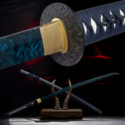 Blaue Klinge Katana – Katana im traditionellen japanischen Stil für Unisex