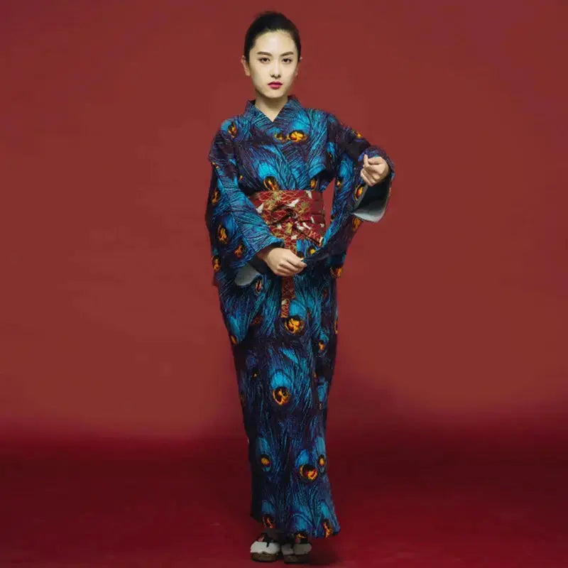 Damen-Kimono im japanischen Stil 'Sanaé' – japanisches Gewand, Kimono im japanischen Design