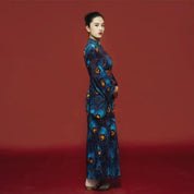 Damen-Kimono im japanischen Stil 'Sanaé' – Detail: lange Ärmel, Kimono japanischen Stil