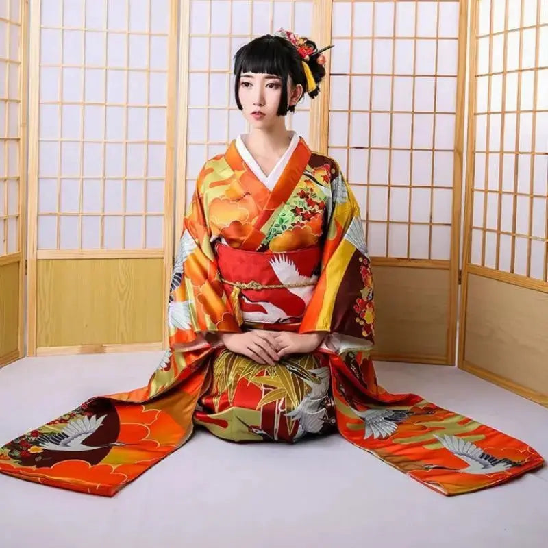 Damen Furisode Kimono 'Fushiki' – Kimono im traditionellen japanischen Stil für Herren und Damen