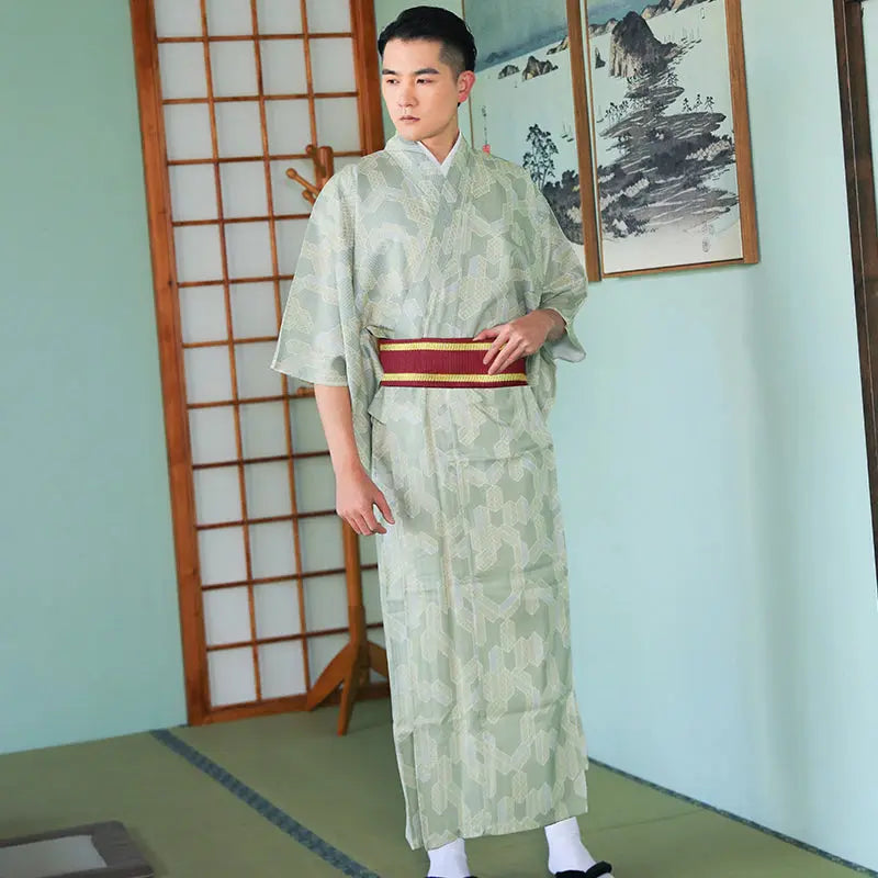 Japanischer Kimono für Herren 'Fujioka' – Kimono im traditionellen japanischen Stil für Herren und Damen