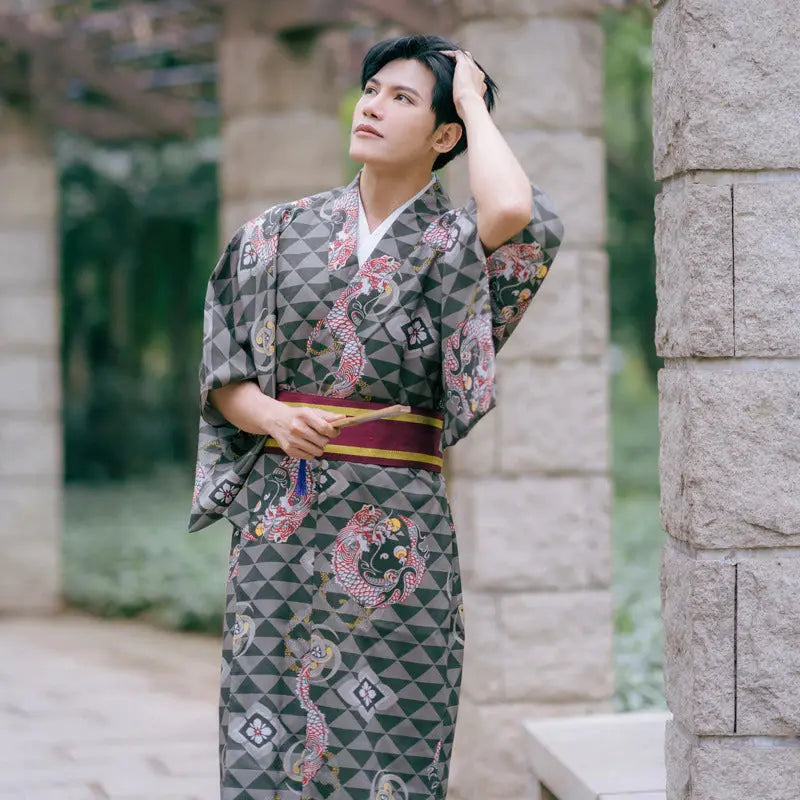 Samurai-Herren-Kimono 'ATK' – Kimono im traditionellen japanischen Stil für Herren und Damen