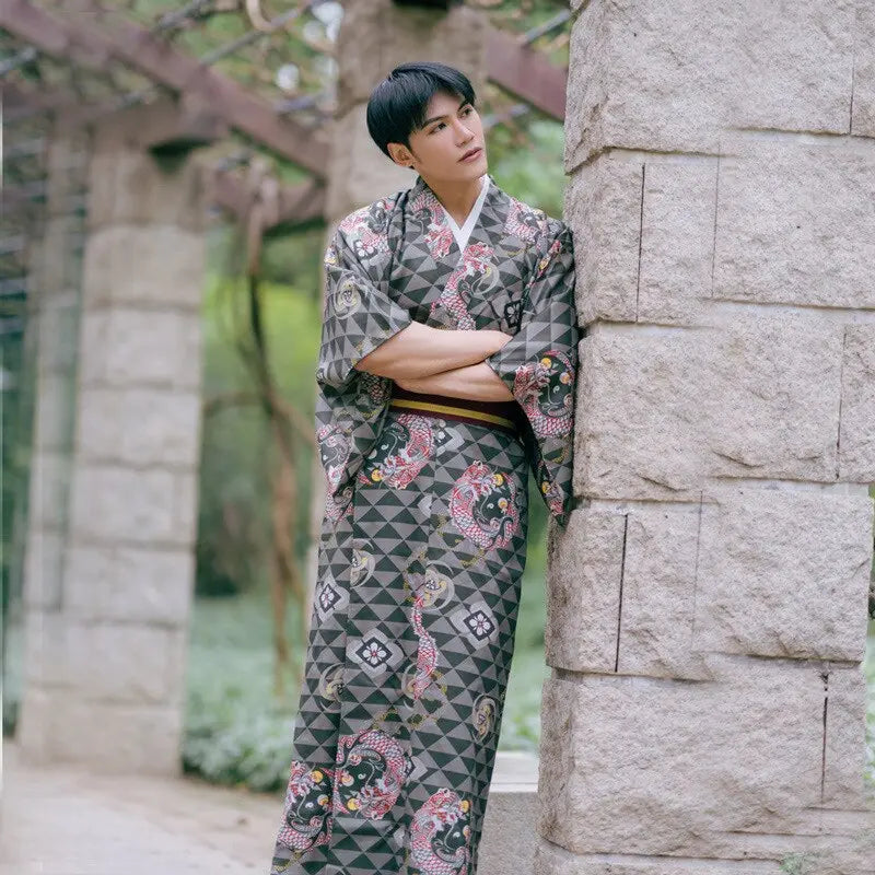 Samurai-Herren-Kimono 'ATK' – japanisches Gewand, Kimono im japanischen Design