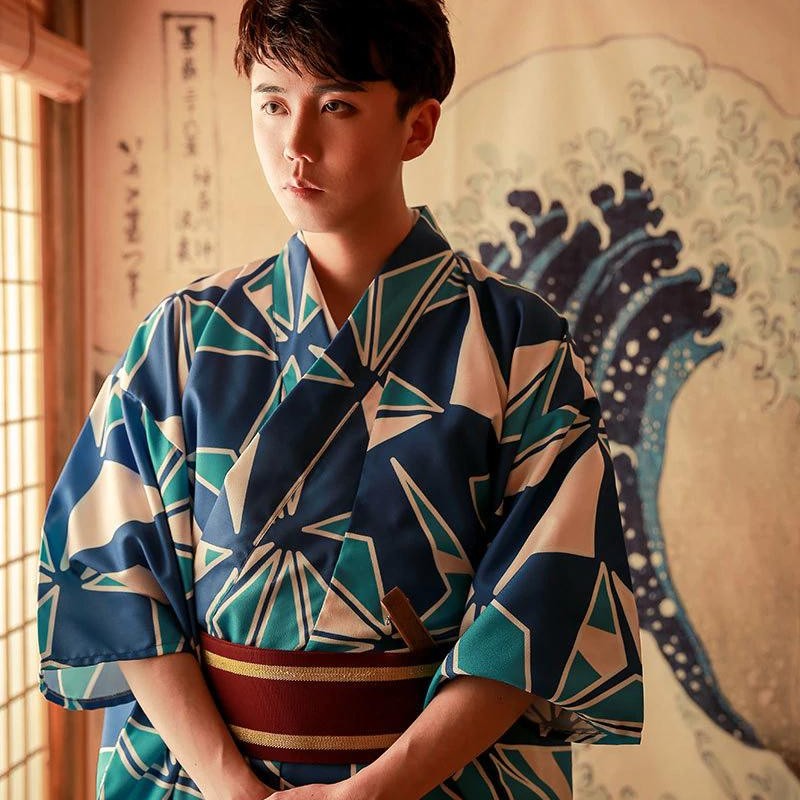 Moderner Herren-Kimono 'Toyoashi' – japanisches Gewand, Kimono im japanischen Design