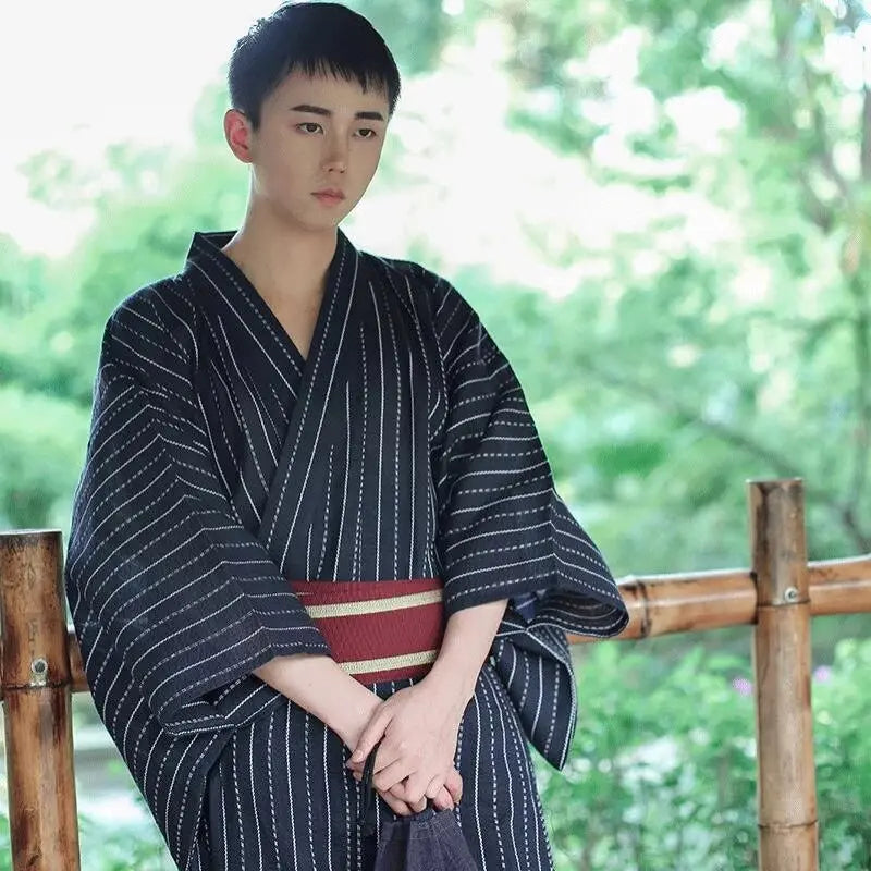 Samurai-Herren-Kimono 'Nagoya' – Kimono im traditionellen japanischen Stil für Herren und Damen