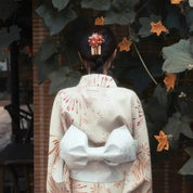 Japanischer Kimono für Frauen 'Hanabi – Detail: lange Ärmel, Kimono japanischen Stil