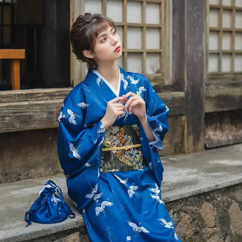 Japanischer Damen-Kimono 'Miyazaki' – Kimono im traditionellen japanischen Stil für Herren und Damen