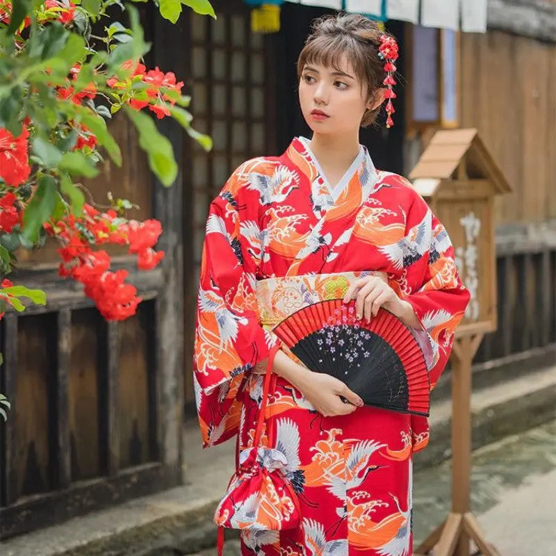 Japanischer Damen-Kimono 'Shinjuku' – japanisches Gewand, Kimono im japanischen Design