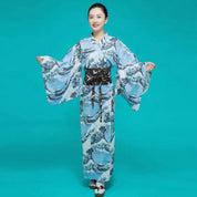 Japanischer Kimono für Frauen 'Kanagawa Wave' – Kimono im traditionellen japanischen Stil für Herren und Damen