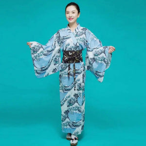 Japanischer Kimono für Frauen 'Kanagawa Wave'
