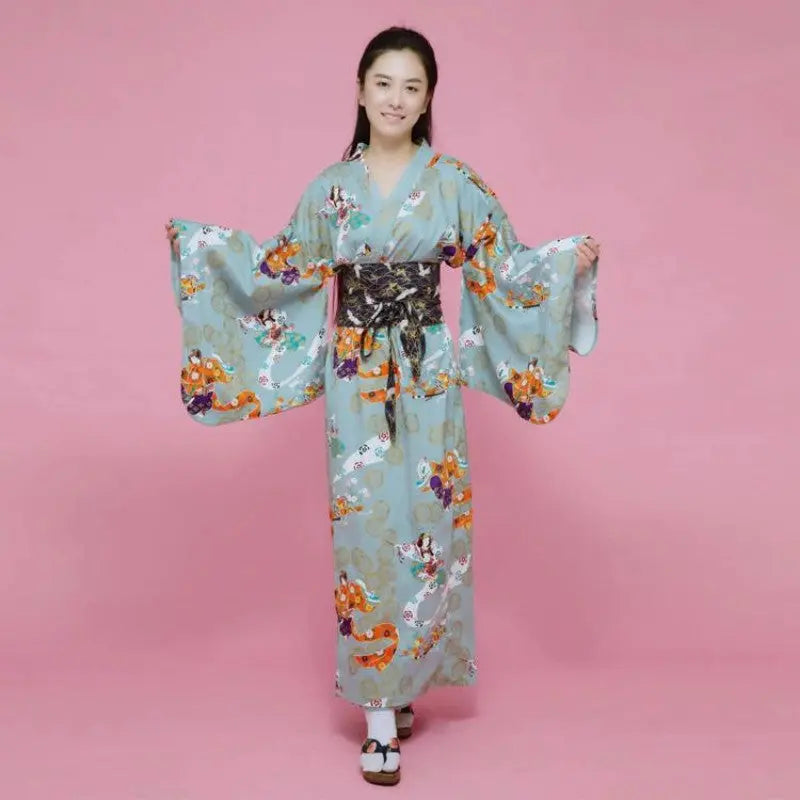 Japanischer Geisha-Kimono für Damen 'Amaya' – Kimono im traditionellen japanischen Stil für Herren und Damen
