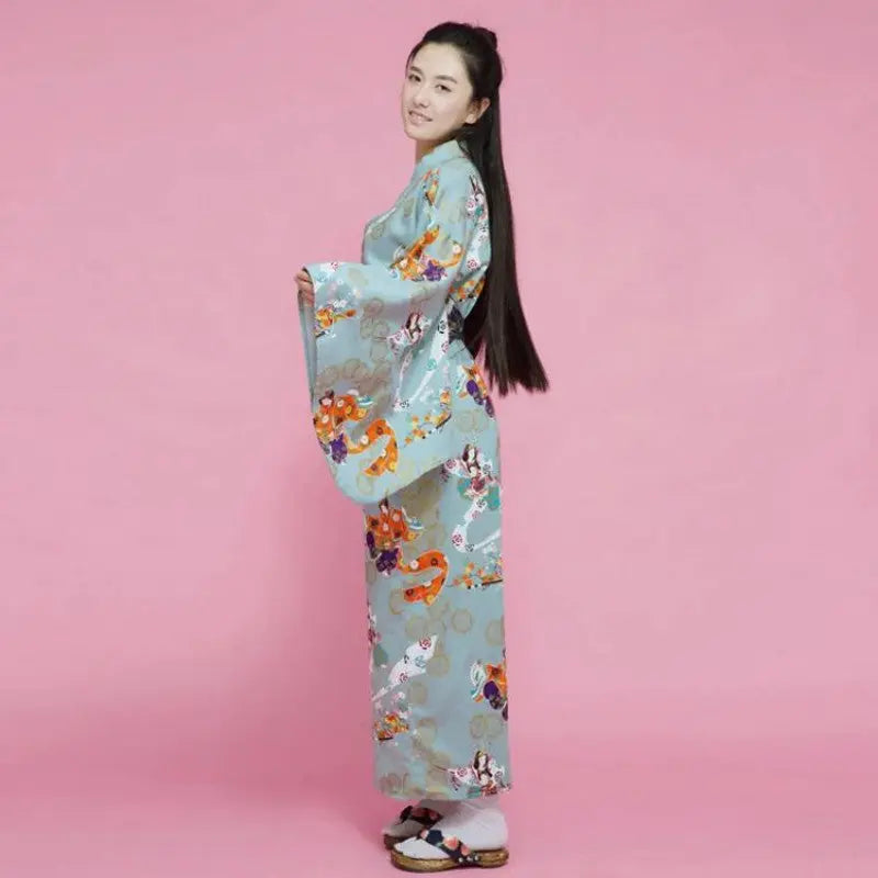 Japanischer Geisha-Kimono für Damen 'Amaya' – Kimono für traditionelle Anlässe, Premium-Qualität