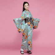 Japanischer Geisha-Kimono für Damen 'Amaya' – Detail: lange Ärmel, Kimono japanischen Stil