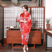 Langer japanischer Damen-Kimono 'Miyuki' – Detail: lange Ärmel, Kimono japanischen Stil