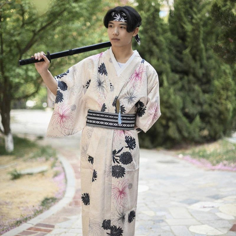 Antiker japanischer Kimono 'Ykodori' – japanisches Gewand, Kimono im japanischen Design