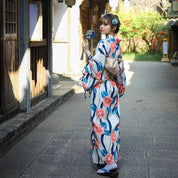 Japanischer Damen-Yukata 'Shigeko' – japanisches Gewand, Kimono im japanischen Design