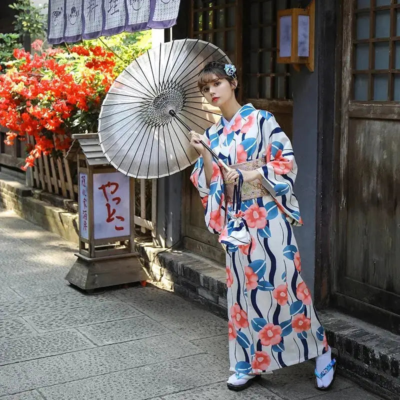 Japanischer Damen-Yukata 'Shigeko' – Kimono für traditionelle Anlässe, Premium-Qualität