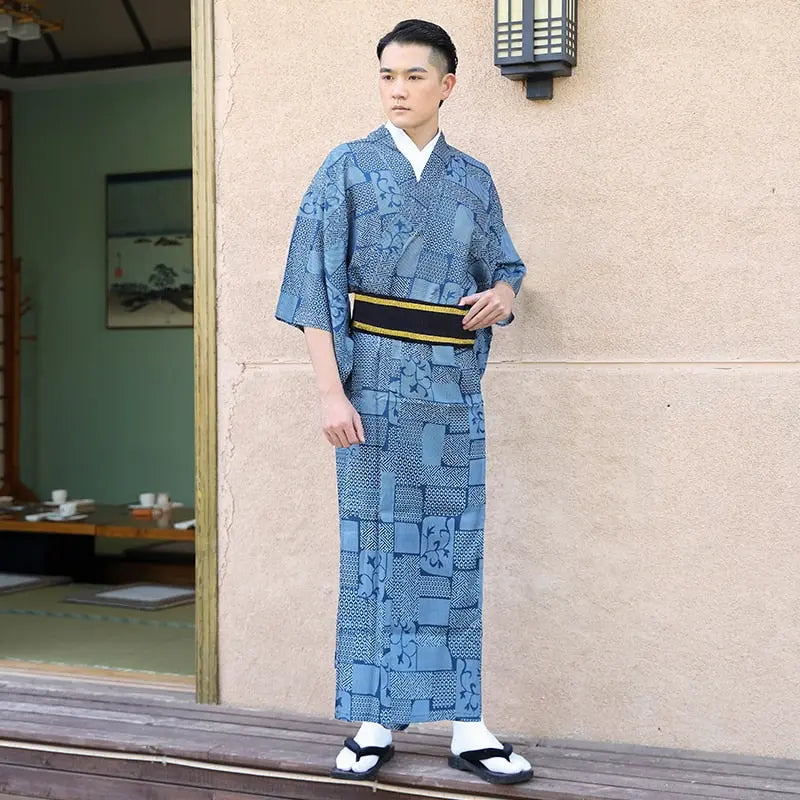 Herren-Yukata 'Shinoya' – Kimono im traditionellen japanischen Stil für Herren und Damen