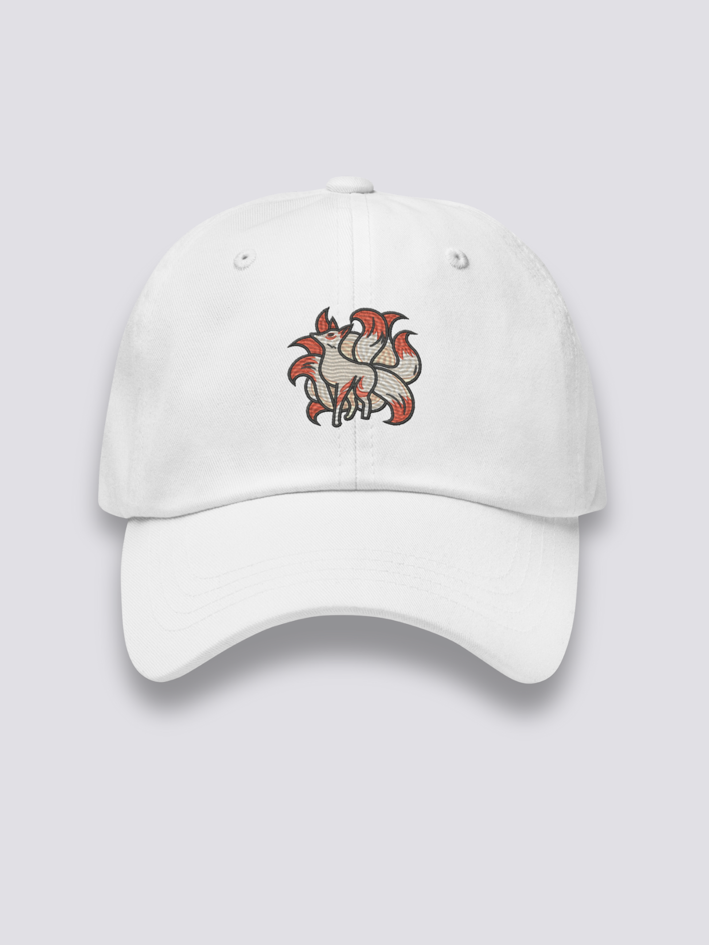 Kitsune-Mütze – bestickt, Baseball Cap im japanischen Design