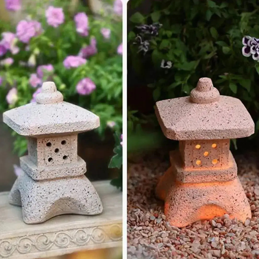 Japanische Laterne im antiken Stil – Gartenlaterne für Garten und Weg, Premium-Qualität