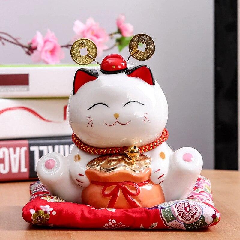 Maneki Neko-Sparschwein 'Reiche Katze' – Maneki-neko, Figur im japanischen Design