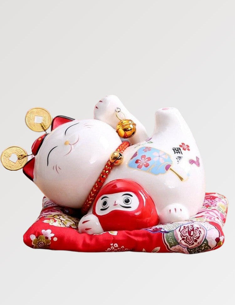 Maneki Neko Spardose 'Daruma' – Spardose im japanischen Stil für Unisex