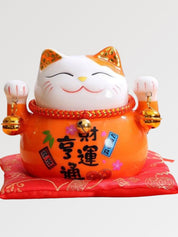 Maneki Neko 'Orange Oito' – Figur im japanischen Stil für Unisex