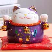 Maneki Neko Sparschwein 'Violett' – Maneki-neko, Figur im japanischen Design