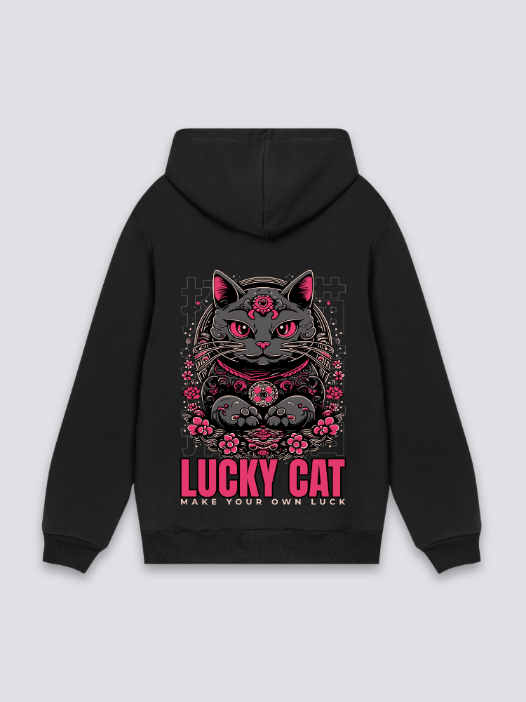 Maneki Neko Hoodie – Hoodie im Streetwear-Stil für Herren und Damen